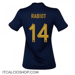 Francia Adrien Rabiot #14 Prima Maglia Femmina Mondiali 2022 Manica Corta